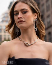 Load image into Gallery viewer, Industrial Charm - Silver Snake Chain Post Earrings - Paparazzi - Fashion Fix April 2026
