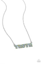 Load image into Gallery viewer, Truth Trinket - Blue Iridescent Inspirational Necklace

