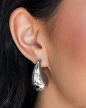 Load image into Gallery viewer, Raindrop Reveal Earrings Silver October 2024
