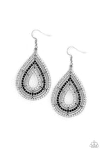 Load image into Gallery viewer, PAPARAZZI &quot;5TH AVENUE ATTRACTION&quot; BLACK EARRINGS
