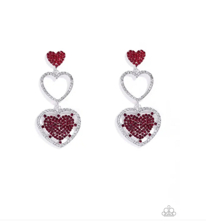 Couple's Celebration - Red Earrings