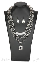 Load image into Gallery viewer, The Stacy - ZI Signature Series - Silver Necklace Set
