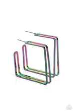 Load image into Gallery viewer, Take SQUARE - Multi Oil Spill Earrings Regular price$5.00
