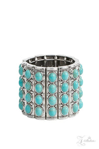 All-Natural Glow - 2022 ZI Collection Bracelet Blue Turquoise Stretc
