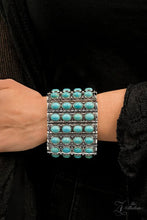 Load image into Gallery viewer, All-Natural Glow - 2022 ZI Collection Bracelet Blue Turquoise Stretc
