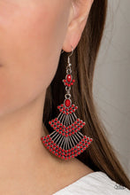 Load image into Gallery viewer, Eastern Expression - Earrings Red Fashion Fix Exclusive
