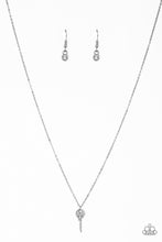 Load image into Gallery viewer, Key Figure- White and Silver Necklace - Barbara Towles Masterson&#39;s Store
