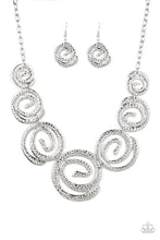 Load image into Gallery viewer, Statement Swirl Necklace Silver - Barbara Towles Masterson&#39;s Store
