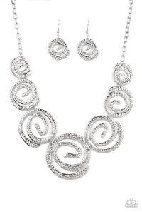 Statement Swirl Necklace Silver - Barbara Towles Masterson's Store