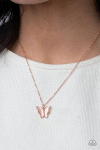 “Butterfly Prairies" – Copper - Necklace - Barbara Towles Masterson's Store