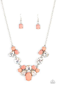 “Ethereal Romance" – Orange/Coral - Necklace - Barbara Towles Masterson's Store