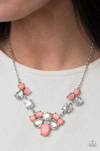 “Ethereal Romance" – Orange/Coral - Necklace - Barbara Towles Masterson's Store