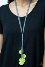 Load image into Gallery viewer, “Tidal Tassels – Green”– Green - Necklace - Barbara Towles Masterson&#39;s Store
