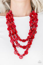 Load image into Gallery viewer, Barbados Bopper - Red Necklace - Barbara Towles Masterson&#39;s Store

