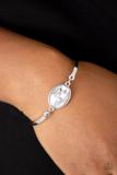 Definitely Dashing- White Bracelet- - Barbara Towles Masterson's Store