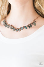 Load image into Gallery viewer, Vintage Gardens - Copper Necklace Paparazzi
