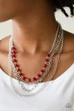Load image into Gallery viewer, Extravagant Elegance - Necklace Red - Barbara Towles Masterson&#39;s Store
