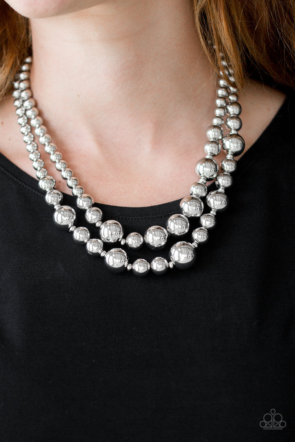 I Double Dare You - Silver Paparazzi Necklace