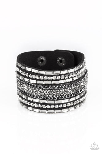 Rhinestone Rumble - Black ♥ Bracelet - Barbara Towles Masterson's Store