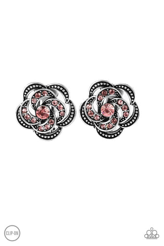 Garden Glitter - Pink Earrings - Barbara Towles Masterson's Store