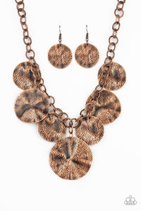 Barely Scratched The Surface - Copper Necklace