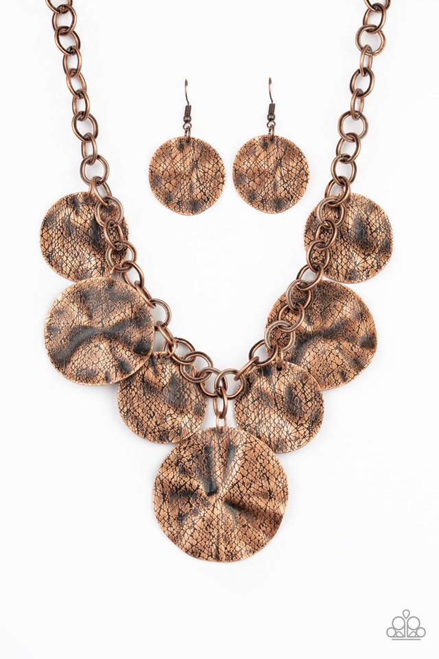 Barely Scratched The Surface - Copper Necklace