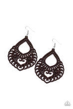 Load image into Gallery viewer, If You WOOD Be So Kind - Brown - Paparazzi Earrings
