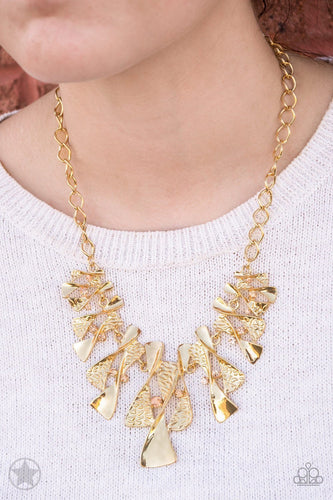 The Sands of Time Necklace Set-Gold - Barbara Towles Masterson's Store