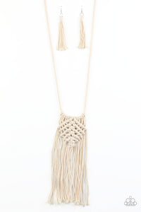 Macrame Mantra - White - Barbara Towles Masterson's Store