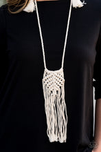 Load image into Gallery viewer, Macrame Mantra - White - Barbara Towles Masterson&#39;s Store
