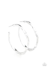 Load image into Gallery viewer, Asymmetrical Attitude Silver Hoop Earring - Barbara Towles Masterson&#39;s Store
