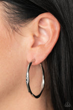 Load image into Gallery viewer, Asymmetrical Attitude Silver Hoop Earring - Barbara Towles Masterson&#39;s Store
