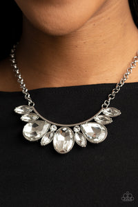 Never SLAY Never - White - Necklace & Earrings - Life of the Party Exclusive May 2021
