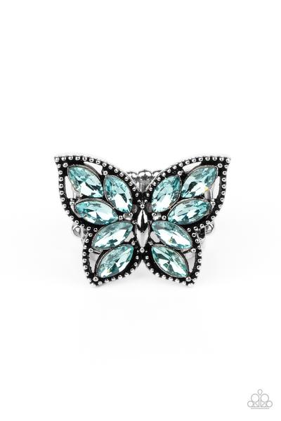 Fluttering Fashionista - Blue - Ring - Barbara Towles Masterson's Store
