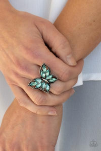 Fluttering Fashionista - Blue - Ring - Barbara Towles Masterson's Store