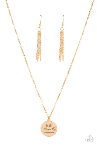 Give Thanks - Gold - Barbara Towles Masterson's Store