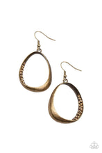 Load image into Gallery viewer, FIERCELY FLAUNTABLE - BRASS TEARDROP EARRINGS - - Barbara Towles Masterson&#39;s Store
