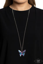 Load image into Gallery viewer, The Social Butterfly Effect - Purple Paparazzi Necklace
