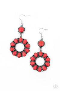 Back At The Ranch - Red Earrings - Fashion Fix Exclusive - Barbara Towles Masterson's Store