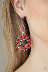 Back At The Ranch - Red Earrings - Fashion Fix Exclusive - Barbara Towles Masterson's Store