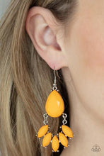 Load image into Gallery viewer, POWERHOUSE CALL - ORANGE MARIGOLD BEAD SILVER EARRINGS - Barbara Towles Masterson&#39;s Store
