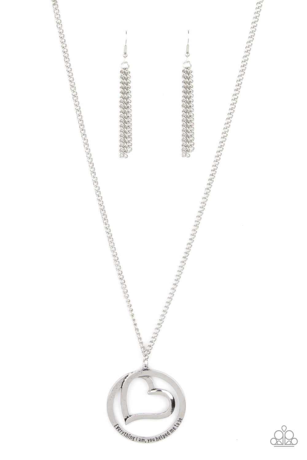 Positively Perfect - Silver Paparazzi Necklace