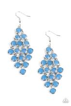 Load image into Gallery viewer, “With All DEW Respect&quot; - Blue - Earrings - Barbara Towles Masterson&#39;s Store
