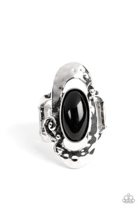 Garden Oasis - Black Paparazzi Ring