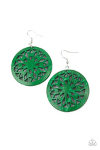 Load image into Gallery viewer, Ocean Canopy - Green Earrings Paparazzi
