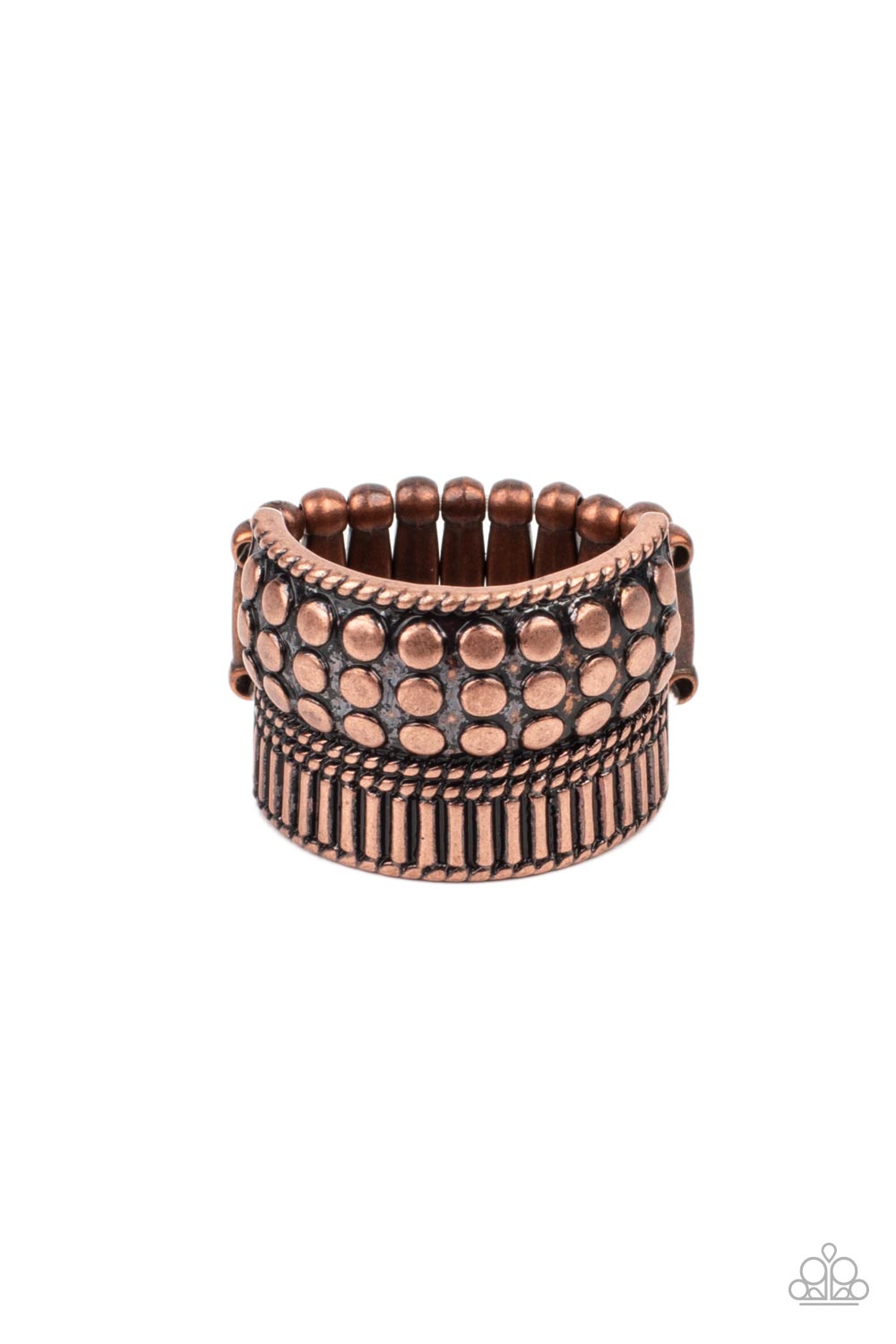 Tenacious Texture - Copper Paparazzi Ring