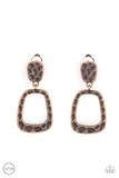 Load image into Gallery viewer, Playfully Primitive - Copper - Clip On Earrings - Barbara Towles Masterson&#39;s Store
