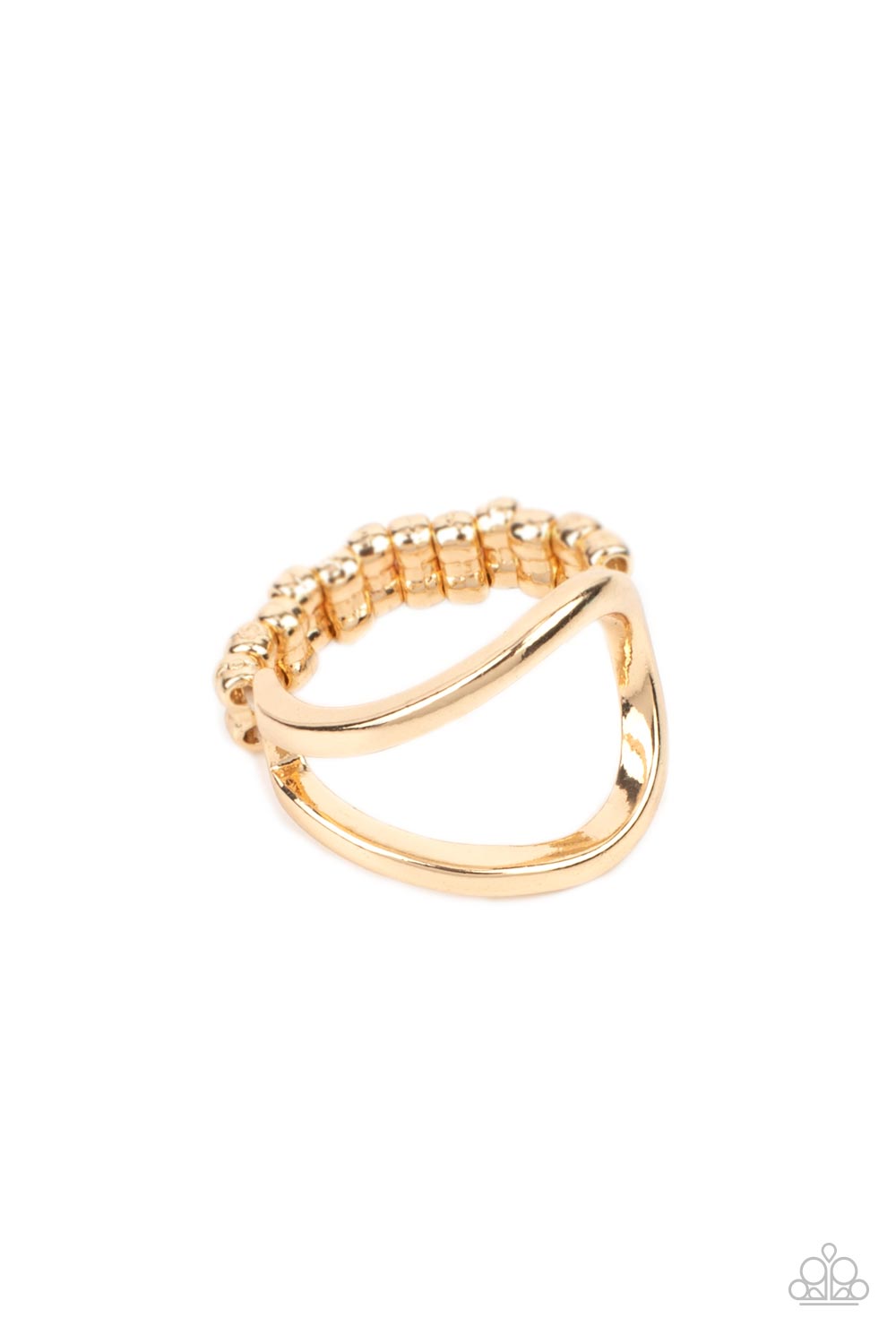 Fill The Gap - Gold Paparazzi Ring
