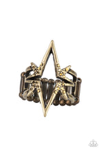Load image into Gallery viewer, Extra Electrifying - Brass Paparazzi Ring
