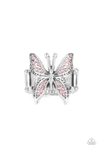 Blinged Out Butterfly - Pink - Barbara Towles Masterson's Store